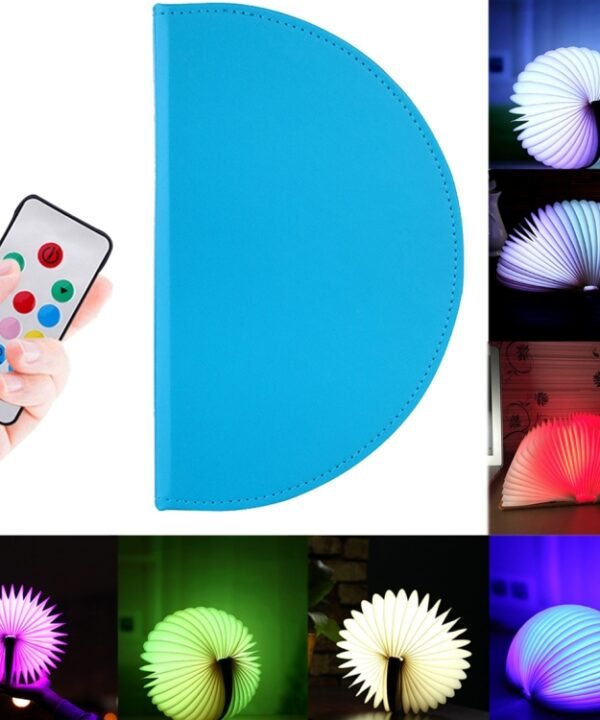 Creative Portable USB Charging Semicircle Night Light with Remote Control, Semicircle (Blue), Semicircle (Brown)