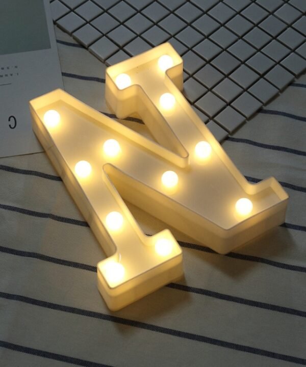 Dry Battery Powered Warm White Standing Hanging LED Holiday Light, N, A, O, B, C, P, D, Q, E, R, F, S, G, T, H, U, I, V, J, W, K, X, Y, L, Z, M
