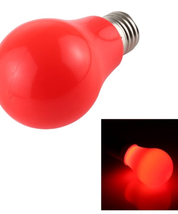 7W E27 2835 8LEDs Flicker Free LED Energy Saving Bulb, Light Color: Red Light, AC 85-265V