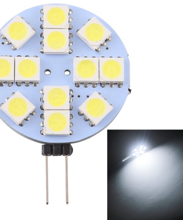 G4 12 LEDs SMD 5050 144LM 2800-3200K Stepless Dimming Energy Saving Light Pin Base Lamp Bulb, DC 12V, G4 12LEDs SMD 5050  144LM, G4 12 LEDs SMD 5050 144LM