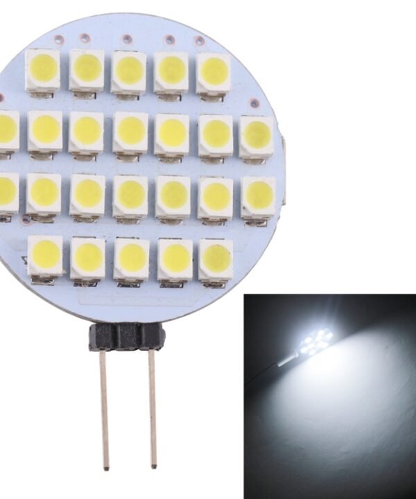 G4 24 LEDs SMD 3528 168LM 2800-3200K Stepless Dimming Energy Saving Light Pin Base Lamp Bulb, DC 12V, G4 24 LEDs SMD 3528 168LM