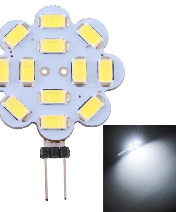 G4 12 LEDs SMD 5730 240LM 2800-3200K Plum Flower Shape Stepless Dimming Energy Saving Light Pin Base Lamp Bulb, DC 12V, G4 12LEDs SMD 5730 240LM, G4 12 LEDs SMD 5730 240LM