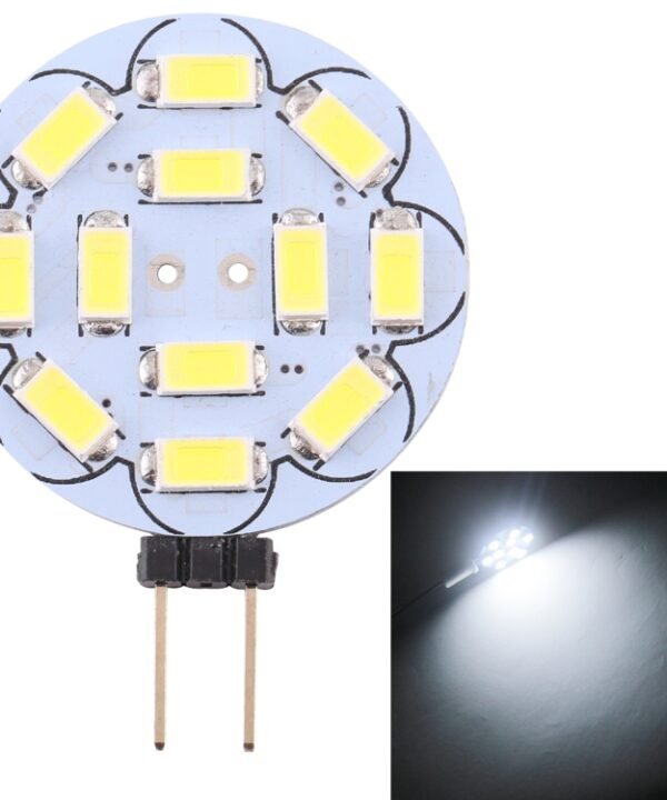 G4 12 LEDs SMD 5730 360LM 2800-3200K Round Shape Stepless Dimming Energy Saving Light Pin Base Lamp Bulb, DC 12V, G4 12LEDs SMD 5730 360LM, G4 12 LEDs SMD 5730 360LM