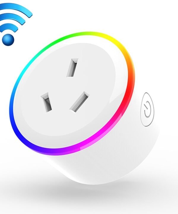 10A RGB Scene Light WiFi Remote Control Smart Socket Works with Alexa & Google Home & IFTTT, AC 100-240V, AU Plug