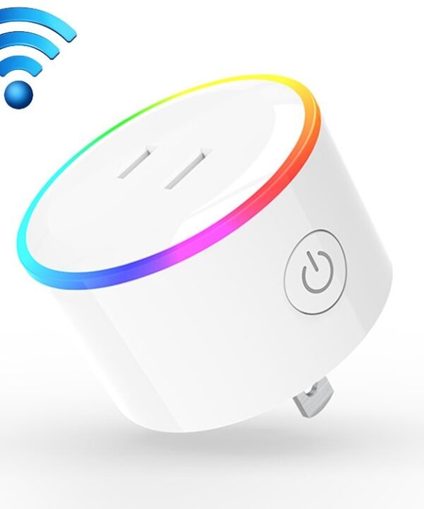 10A RGB Scene Light WiFi Remote Control Smart Socket Works with Alexa & Google Home & IFTTT, AC 100-240V, JP Plug