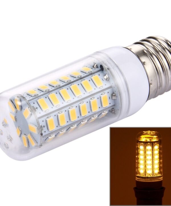 56 LEDs SMD 5730 Bulb, AC 220V, 5W 220V Warm White, 5W 220V White Light