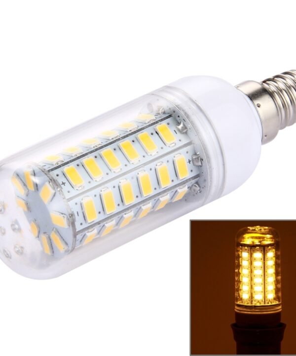 56 LEDs SMD 5730 Bulb, AC 220V, 5W 220V White Light, 5W 220V Warm White