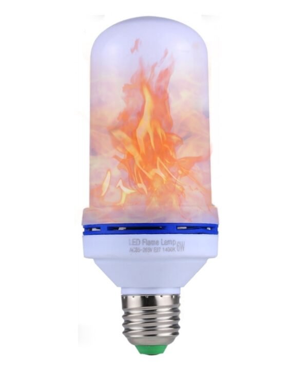 E27 6W LED Simulated Flickering Flame Effect Light Bulb , 1400K with 3 Modes, AC 85-265V