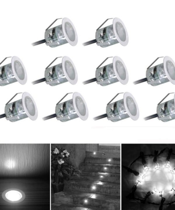 SMD 2835 500-600LM 4000-4500K Deck Light Buried Lamps LED Floor Light Wall Spotlight, Cutout Size: 30x22mm