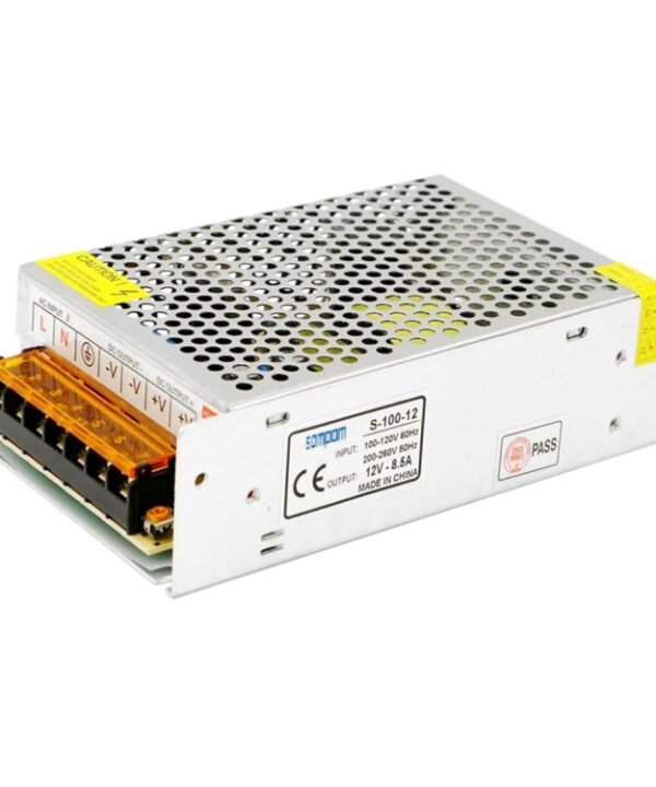 SOMPOM S-100-12 100W 12V 8.5A Iron Shell Driver LED Light Strip Lighting Monitor Power Supply
