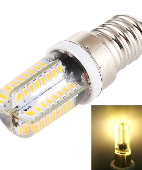 E14 SMD 3014 64 LEDs Dimmable LED Corn Light, AC 220V