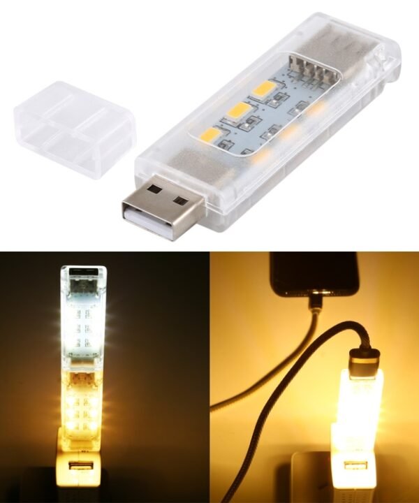 12 LEDs Double Sided Stackable USB Light