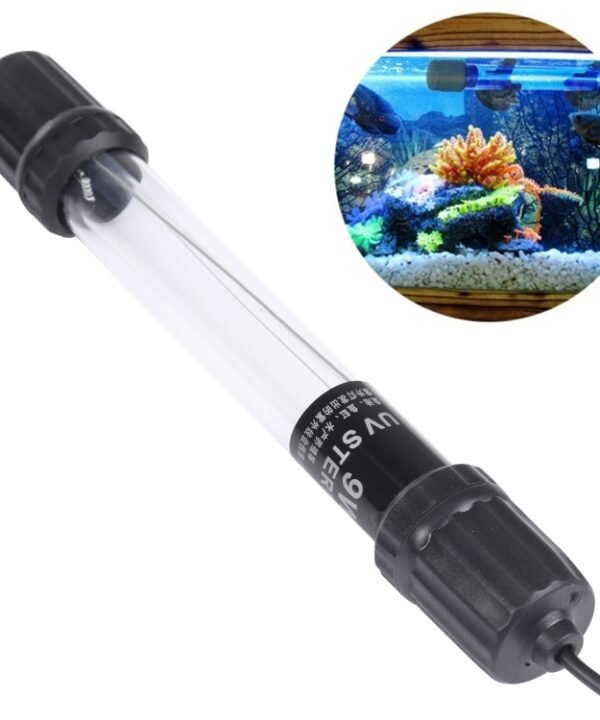 UV-009 9W Ultraviolet Germicidal Lamp Disinfection Light for Aquarium, EU Plug