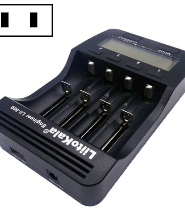 LiitoKala lii-500 Lithium Battery Charger for Li-ion IMR 18650, 26650, 16340, 14500, 10440, 18500, US Plug