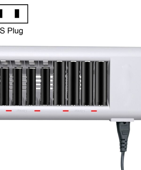 100-240V 8 Slot Battery Charger for AA & AAA Battery, US Plug