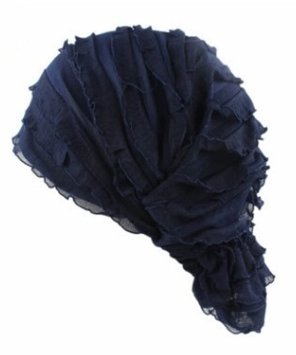 Muslim Stacking Cap Chiffon Fold Turban Cap Chemotherapy Cap