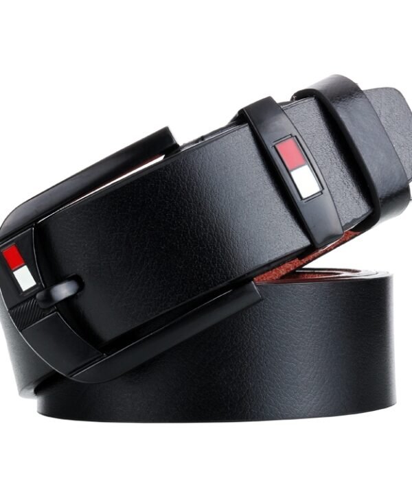 Dandali L8033 Men Retro Casual Antique Pin Buckle Leather Belt Waistband, Size: 125cm, L8033