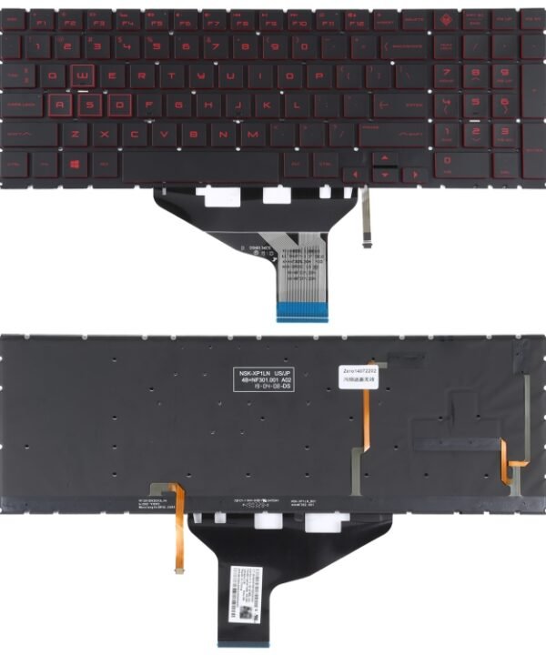 For HP OMEN 15-DC 15-DH 15T-DC 17-CB US Version Keyboard with Red Backlight
