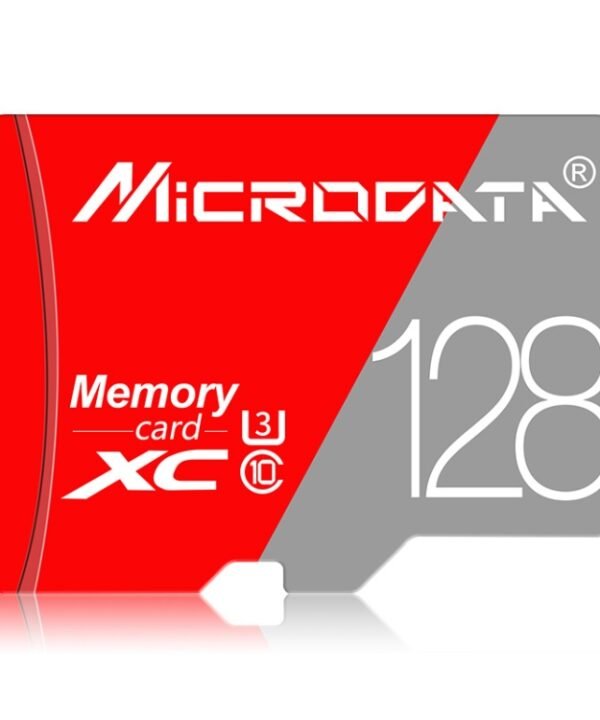 MICRODATA 128GB Class10 Red and Grey TF(Micro SD) Memory Card