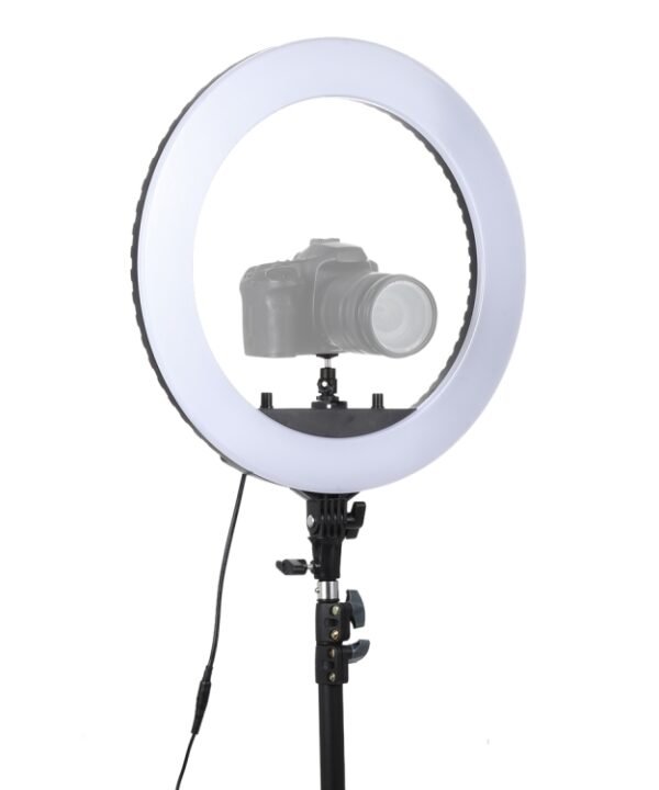 18 inch 55W Two-speed Dimmable Anchor Photography Self-timer LED Ring Fill-in Light with Tripod