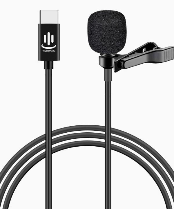 YICHUANG YC-LM10 USB-C / Type-C Intelligent Noise Reduction Condenser Lavalier Microphone, Cable Length: 1.5m