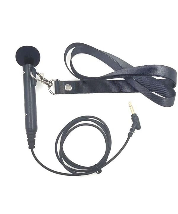 MK-7 3.5mm Elbow Head Handheld Loudspeaker Neck-mounted Microphone with Lanyard, Length: 1m