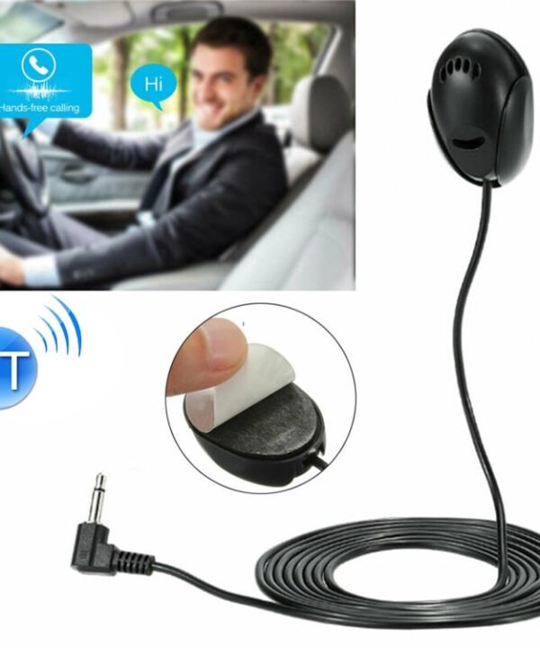 ZJ010MR Mono 3.5mm Angle Head Plug Car Navigation GPS Speaker External Paste Bluetooth Microphone, Length: 3m