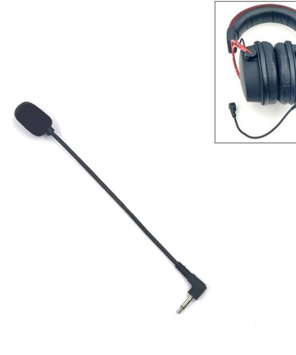 ZJ033MR-03 17cm Mono 3.5mm Angle Head Plug Gaming Headset Sound Card Live Microphone