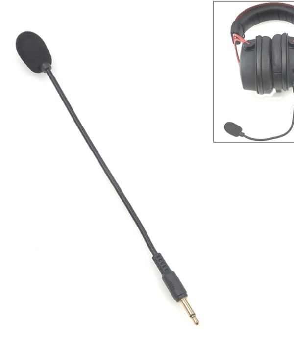 ZJ033MR-03 17cm Mono 3.5mm Straight Plug Gaming Headset Sound Card Live Microphone