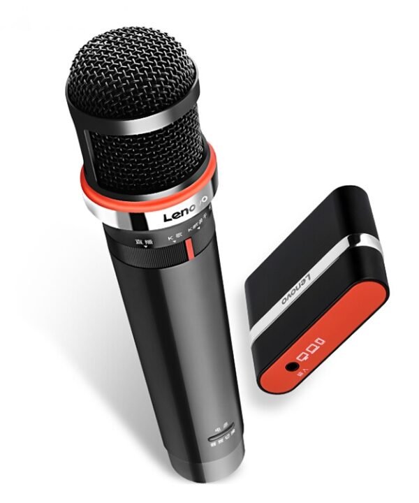 Original Lenovo UM20-U K Song Wireless Digital Microphone Live Recording Equipment with Wireless Receiver