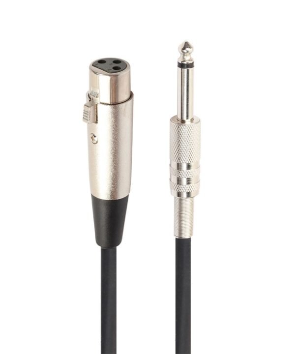 3m XLR 3-Pin Female to 1/4 inch (6.35mm) Mono Shielded Microphone Mic Cable