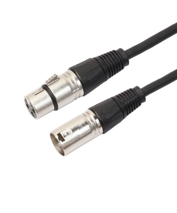 1m 3-Pin XLR Male to XLR Female Microphone Cable, Length: 1m