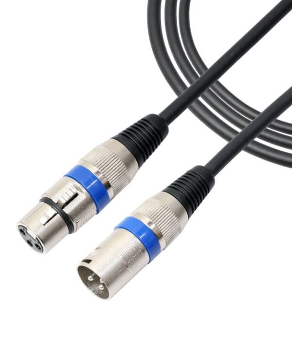 1m 3-Pin XLR Male to XLR Female MIC Shielded Cable Microphone Audio Cord, Length: 1m (Blue)