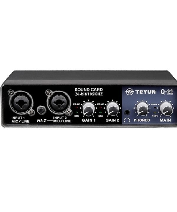 TEYUN Q-22 USB Computer Free Srive Microphone External Sound Card, Q-22