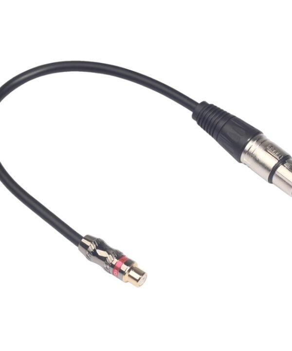 TR026K18-03 RCA Female to XLR Female Audio Cable, Length: 0.3m