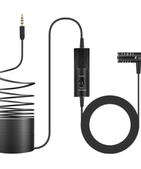 Yanmai R933S Professional Clip-On 3.5mm Plug Lavalier Omni-directional Broadcast Condenser Microphone, For Live Broadcast, Show, KTV, etc