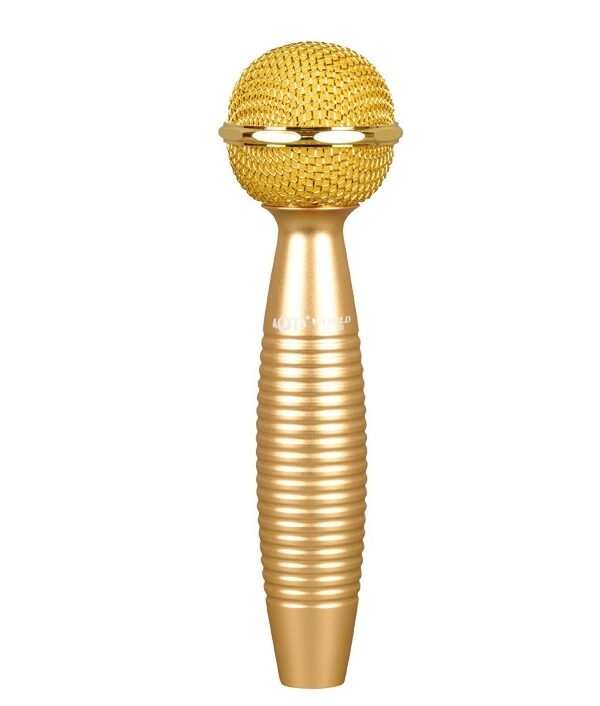 AQ-230 Zinc Alloy K Song Live Recording Noise Reduction Capacitor Microphone, with Shock Mount