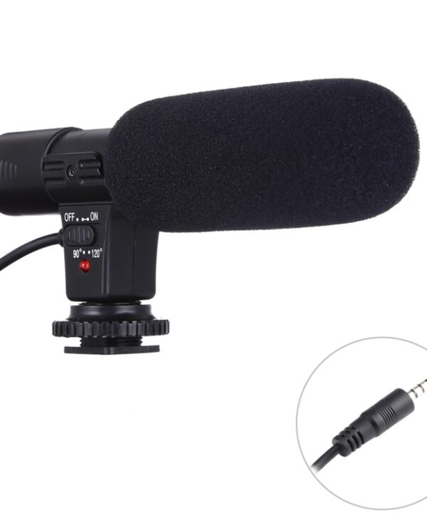 MIC-02 30-18000Hz Rate Sound Clear Stereo Microphone for Smartphone, Cable Length: 28cm