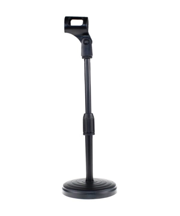 Z01 Desktop Extendable Round Base Microphone Stand Holder Mic Boom Clip, For Studio Recording, Live Broadcast, Live Show, KTV, etc.