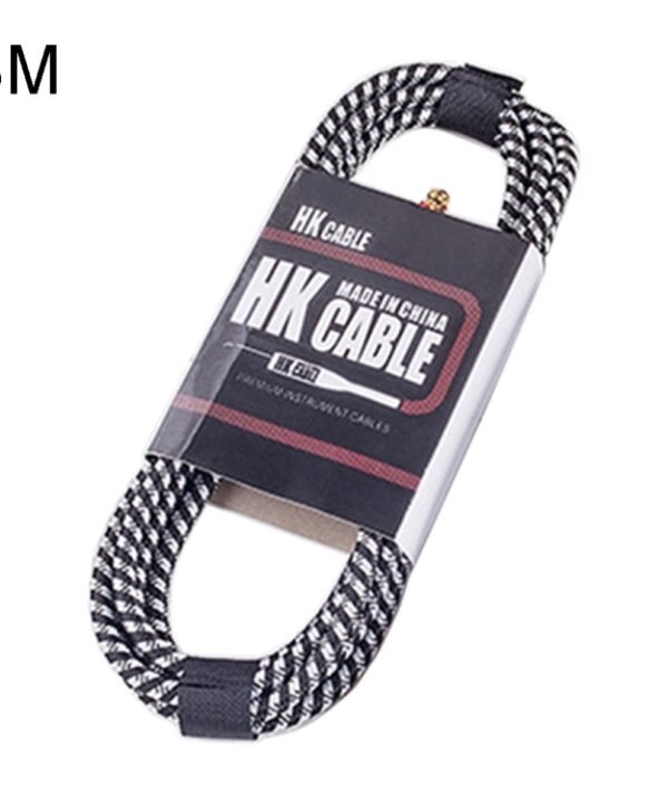 Wooden Guitar Bass Connection Cable Noise Reduction Audio Cable, Cable Length: 3m, Random Color Delivery