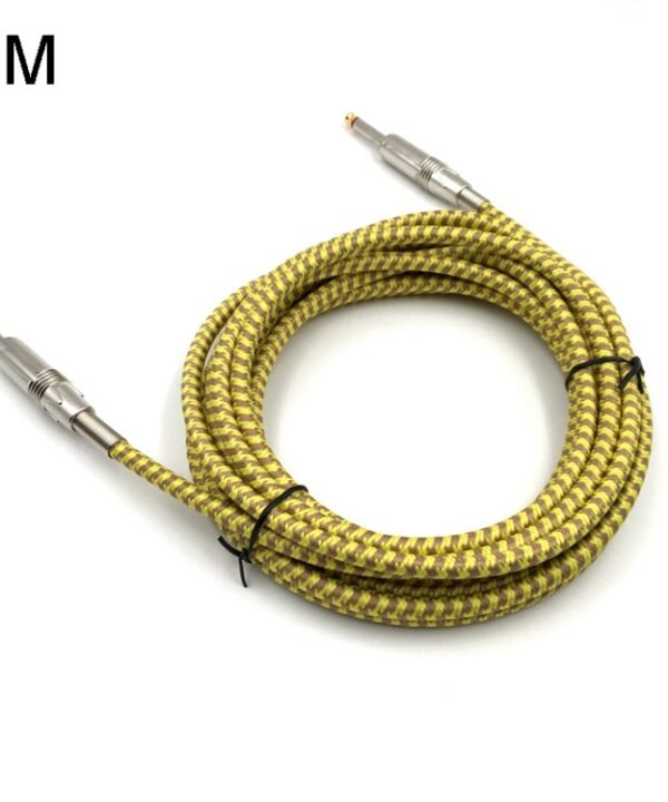 Wooden Guitar Bass Connection Cable Noise Reduction Braid Audio Cable, Cable Length: 3m