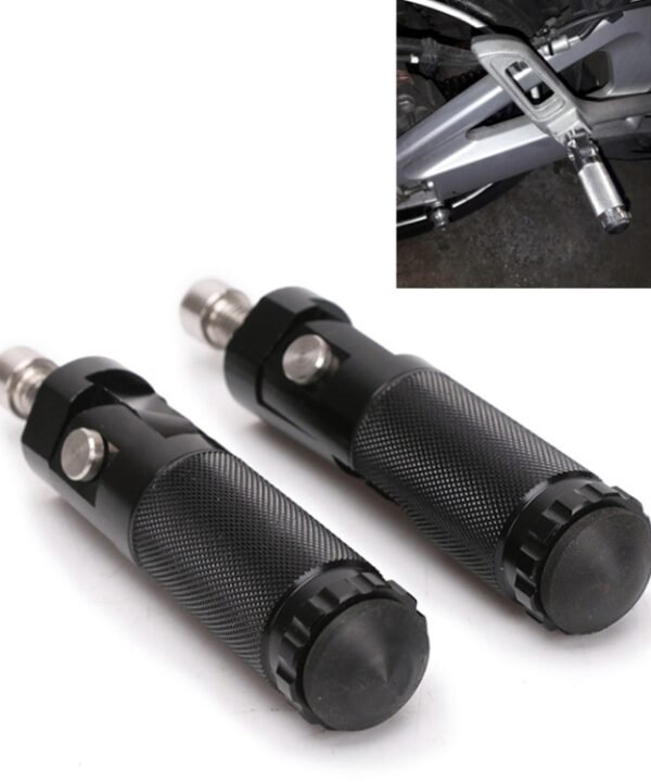 Speedpark 1 Pair Universal Folding Footrests Footpegs Foot Rests Pegs Rear Pedals Set 8mm Install Bolts