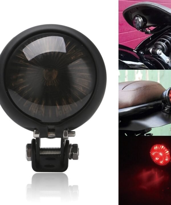 Speedpark 12V Motorcycle Modified Tail Light Brake Light for Harley, For Harley(Black), For Harley(Black Red), For Harley(Silver+Black), For Harley(Silver+Red)