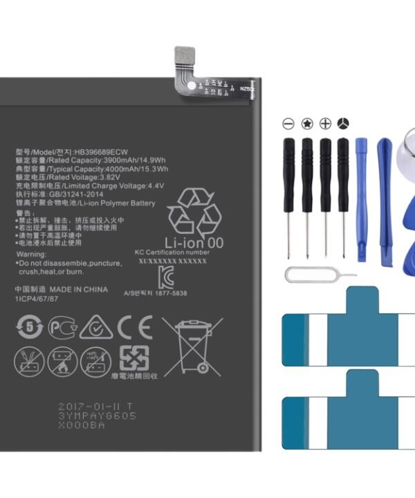 4000mAh HB396689ECW Li-Polymer Battery Replacement for Huawei Y7 Prime / Y7 2017 / Enjoy 7 Plus