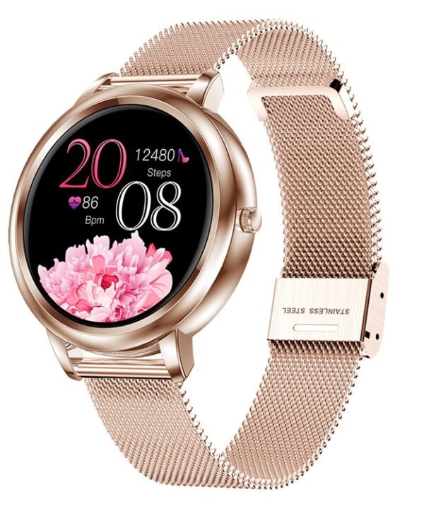 1.09 inch IPS Color Screen IP67 Waterproof Smart Watch, Support Sleep Monitoring / Heart Rate Monitoring / Blood Pressure Monitoring / Multi-sports Mode, Style: Steel Strap, Steel Strap (Gold), Steel Strap (Silver)
