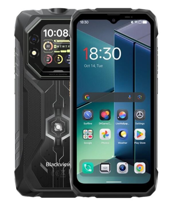 Blackview ROCK 1 Rugged Phone, 8GB+256GB, 6.56 inch Android 16 MT6769V/CB Helio G81 Octa Core, Network: 4G, OTG, NFC, ROCK 1 8GB+256GB