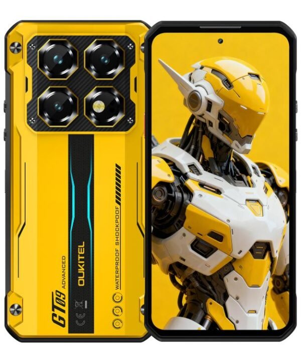 Oukitel WP60 Rugged Phone, 16GB+512GB, Night Vision, 108MP Camera, Side Fingerprint, 7.2 inch Android 15 MediaTek Dimensity 7025 Octa Core, NFC, OTG, Network: 5G, 16GB+512GB