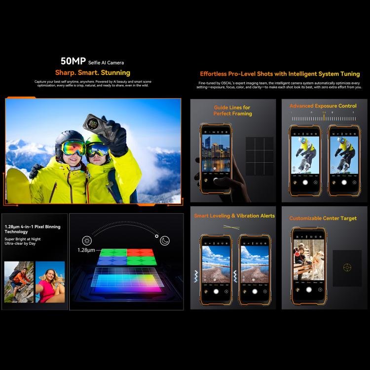 Blackview Oscal TANK 1, 16GB+512GB, 6.78 inch Android 15 DokeOS 4.2 Mediatek Dimensity 7050 Octa Core, Network: 5G, OTG, NFC, 16GB+512GB - Image 14