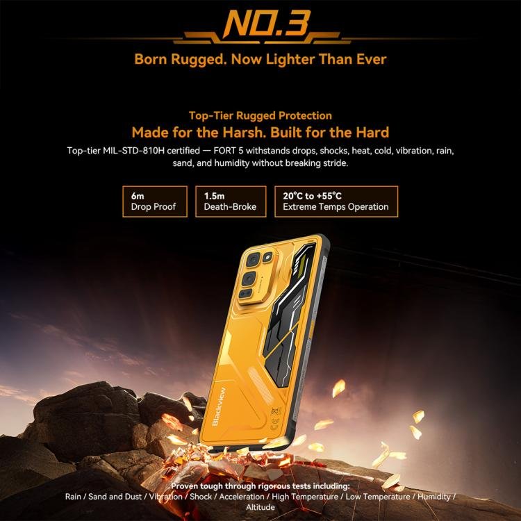 Blackview Oscal FORT 5, 12GB+256GB, 6.78 inch Android 16 Mediatek MT8781 Helio G100 Octa Core, Network: 4G, OTG, NFC - Image 9
