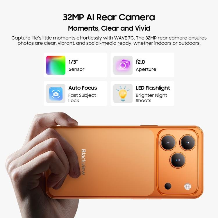 Blackview WAVE 7C, 4GB+128GB, 6.56 inch Android 16 Unisoc UMS312 Tiger T310 Quad Core, Network: 4G, OTG, 4GB+128GB - Image 14